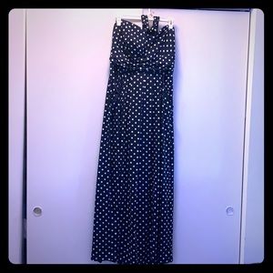Navy polka dot dress